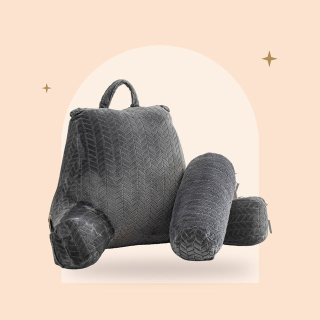 Coussin de Lecture Hiver – Dossier Chaud et Moelleux 75x40x40 cm
