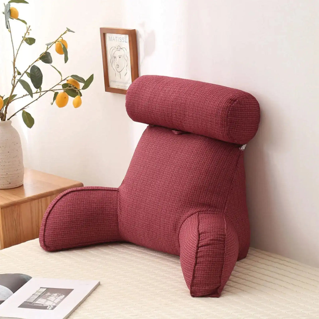 Coussin de Lecture Rouge – vue 1