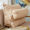 Coussin Triangulaire de Lecture Beige – vue 1
