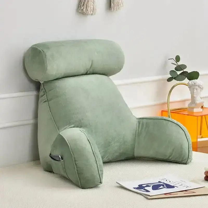 Coussin de Lecture Vert – vue 1