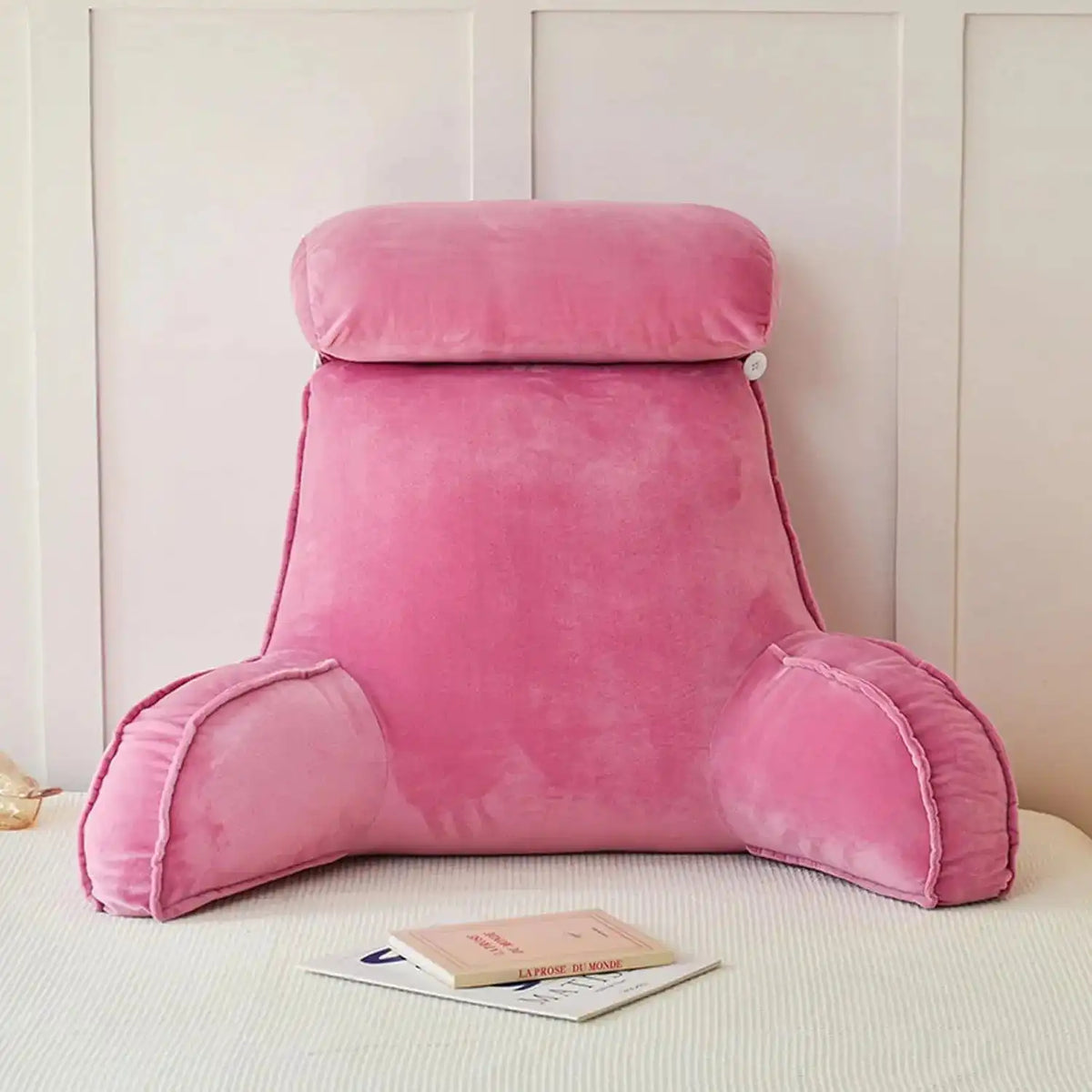 Coussin de Lecture Rose Clair – vue 4