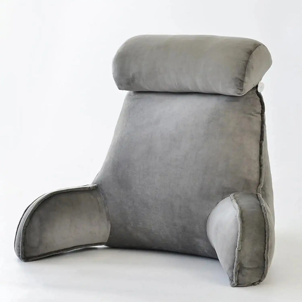 Coussin de Lecture Gris Clair – vue 2