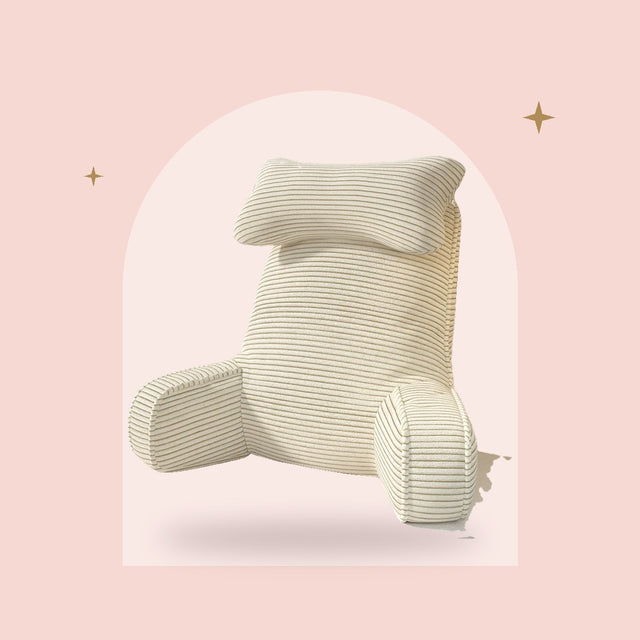 Coussin de Lecture CozyBack – Dossier Bouclette avec Appui-tête Amovible